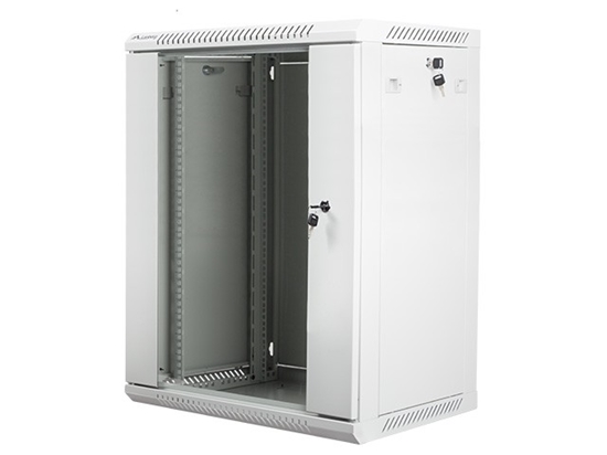 Picture of Lanberg Rack Wandschrank 19" 15U/600X450 Glastür grau