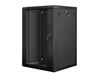 Picture of Lanberg Rack Wandschrank 19" 18U/600X600 Glastür schwarz