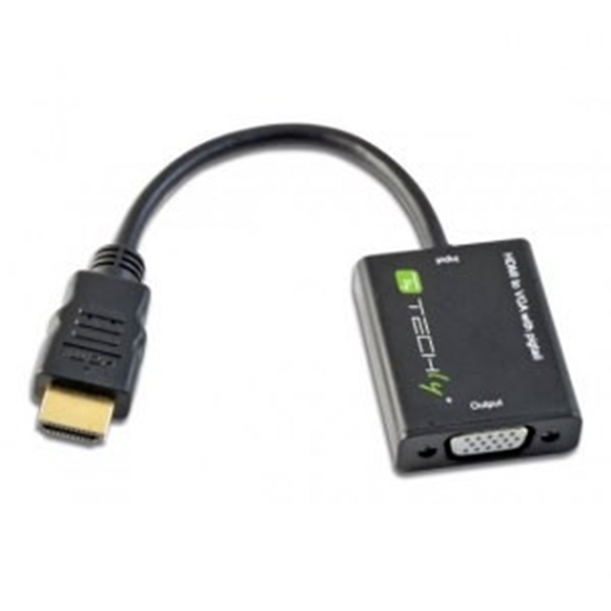 Picture of Adapter AV Techly HDMI - D-Sub (VGA) czarny (301658)