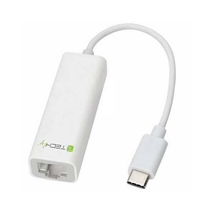 Attēls no Karta sieciowa Techly ADAPTER USB-C 3.1 NA RJ45 GIGABIT 10/100/1000 (20379)