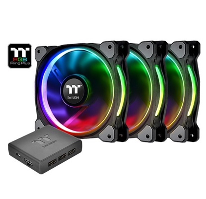 Picture of Riing Plus 14 RGB TT Premium Edition 3 Pack (3x140mm, LNC, 1400 RPM)
