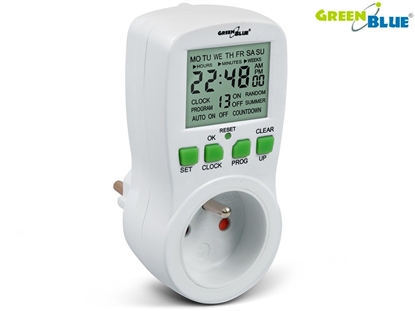 Picture of Timer cyfrowy GB107 GreenBlue 16 programów 