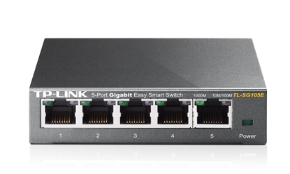 Attēls no TP-LINK TL-SG105E network switch L2 Gigabit Ethernet (10/100/1000) Black