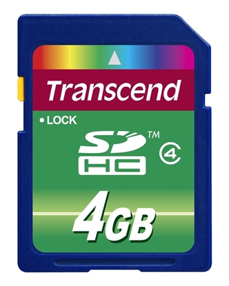 Picture of Transcend SDHC               4GB Class 4