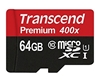 Изображение Transcend microSDXC 64GB Class 10 UHS-I U1 400x + SD Adapter