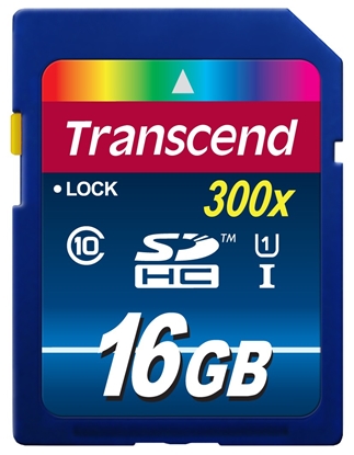 Picture of Transcend SDHC              16GB Class 10 UHS-I 400x Premium