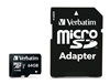 Picture of Verbatim microSDXC          64GB Class 10 UHS-I incl Adapt. 44084
