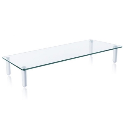 Attēls no Podstawka pod monitor do 32cali, szklana biała