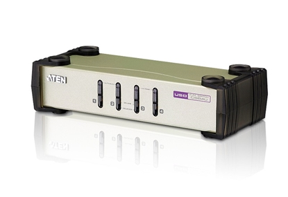 Picture of ATEN 4-Port USB - PS/2 VGA KVM Switch (KVM Cables included)