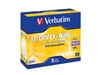 Picture of 1x5 Verbatim DVD+RW 4,7GB 4x Speed, matt silver Jewel Case