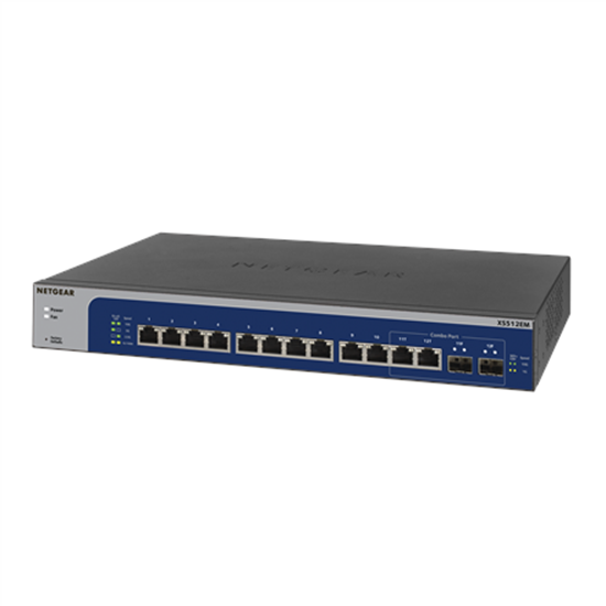 Picture of Netgear XS512EM Managed L2 10G Ethernet (100/1000/10000) 1U Blue, Grey