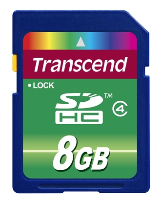 Attēls no Transcend SDHC               8GB Class 4