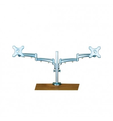 Attēls no VALUE Dual LCD Monitor Arm, Desk Clamp, 4 Joints, height adjustable separately