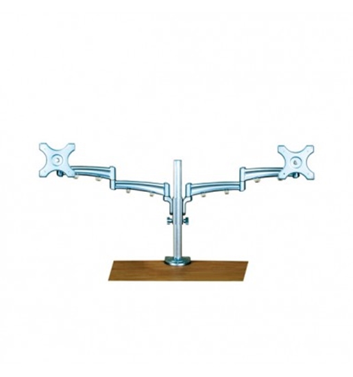 Picture of VALUE Dual LCD Monitor Arm, Desk Clamp, 4 Joints, height adjustable separately
