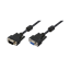Изображение Kabel przedłużacz VGA 2xferryt, 3m, czarny