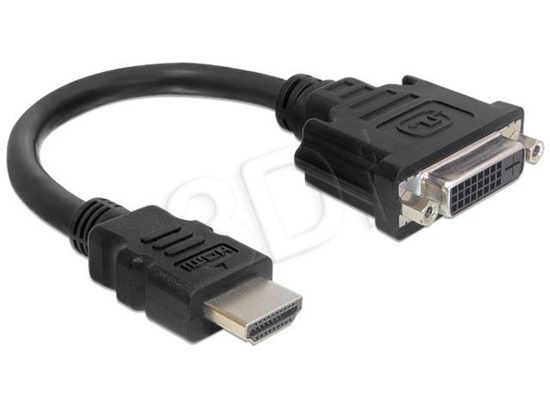 Изображение Delock Adapter HDMI male > DVI 24+1 female 20 cm