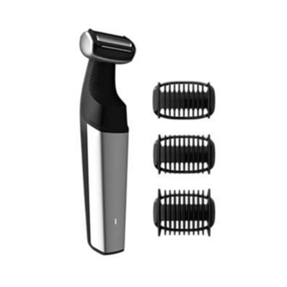 Picture of Philips 5000 series showerproof body groomer BG5020/15 long attachment for hard to reach areas,  skin friendly shaver 3 click-on combs