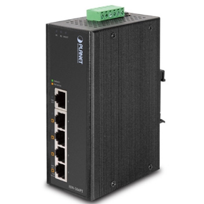 Attēls no IP30 5-Port/TP POE Industrial Fast Ethernet Switch (-40 to 75 C)