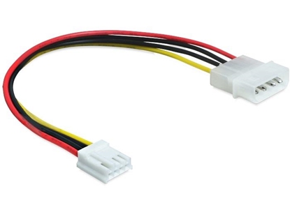 Изображение Delock Cable Power Molex 4 pin male  4 pin floppy female 24 cm