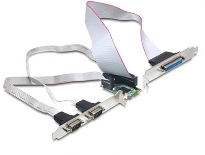 Picture of Delock MiniPCIe IO PCIe full size 2 x serial RS-232, 1 x parallel