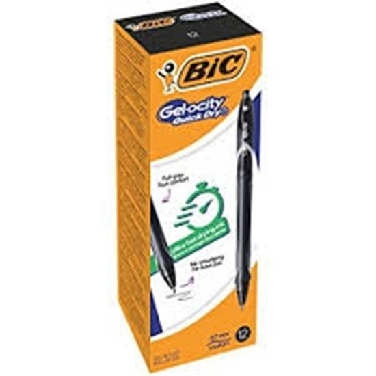 Picture of BIC Gell Pen Gelocity QUICK DRY Black, Box 12 pcs. 494664