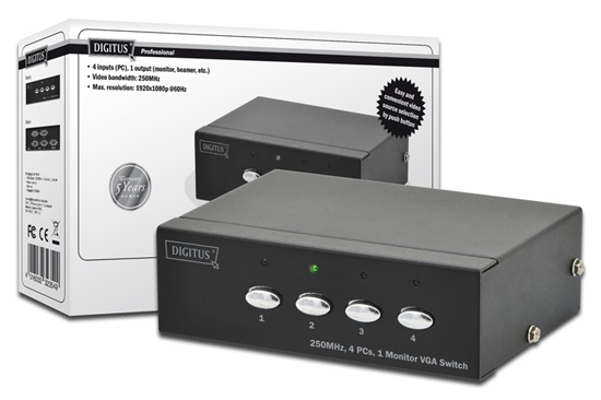 Picture of Digitus VGA Switch 4 PCs, 1 Monitor