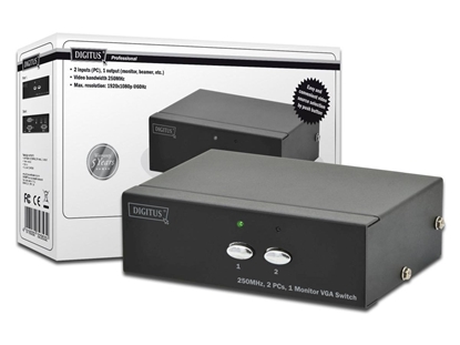 Attēls no Digitus VGA Switch 2 PCs, 1 Monitor