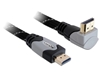 Picture of Delock Cable High Speed HDMI with Ethernet â HDMI A male  HDMI A male angled 4K 1 m