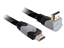 Attēls no Delock Cable High Speed HDMI with Ethernet â HDMI A male  HDMI A male angled 4K 1 m