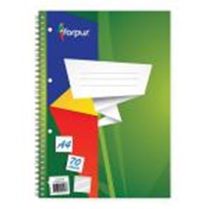 Изображение Klade līniju A4/70 lapas ar spirāli FORPUS