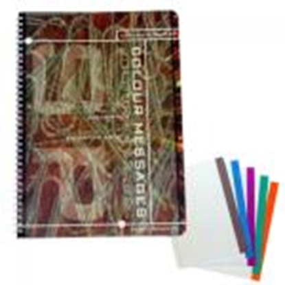 Attēls no Klade rūtiņu A4/80 lapas,  5 krāsas ar spirāli