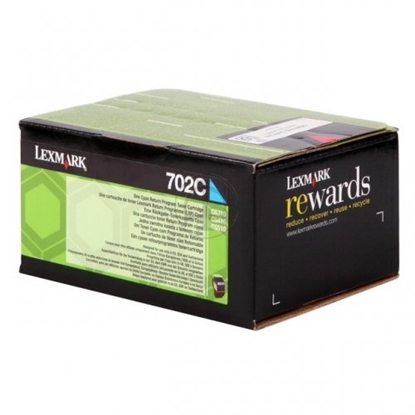 Picture of Lexmark 702C R toner cartridge 1 pc(s) Original Cyan