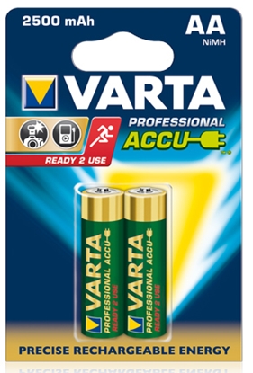 Attēls no 1x2 Varta Rechargeable Accu AA NiMH 2600 mAh Mignon