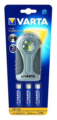 Picture of Varta 16647 Black, Silver Hand flashlight LED