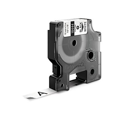 Изображение Dymo Rhino Label IND, Vinyl 12 mm x 5,5 m black to white