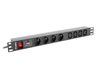 Picture of Listwa zasilająca Rack PDU 1U 16A 4X 230V PL 4X IEC C13 2m czarna