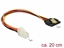 Picture of Delock Cable P4 male > SATA 15 pin receptacle 20 cm