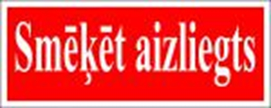 Picture of Uzlīme "Smēķēt aizliegts" 80x200mm