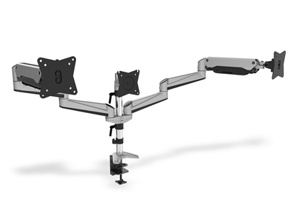 Attēls no Digitus Universal Triple Monitor Table Mount with Gas Spring and clamp mount