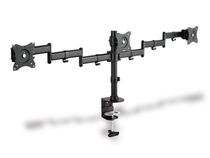 Attēls no Digitus Universal Triple Monitor Stand with clamp mount