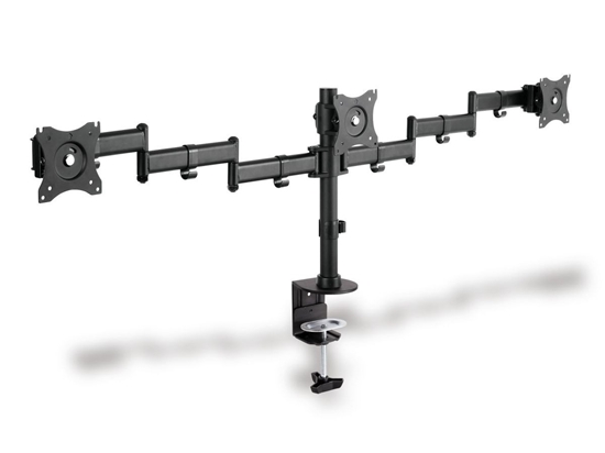 Picture of DIGITUS 3-fold Monitor stand w. clamp mount 15-27