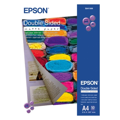 Изображение Epson Double Side Matte Paper A4, 50 Sheet, 178g    S041569