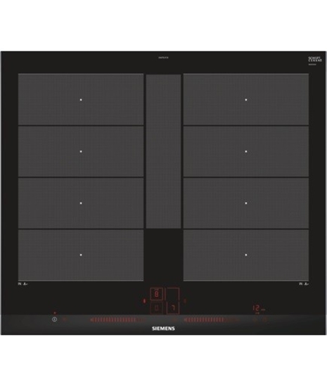 Изображение Siemens EX675LYC1E hob Black, Stainless steel Built-in Zone induction hob 4 zone(s)