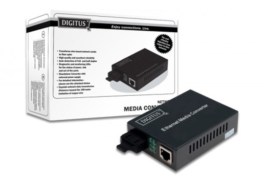 Picture of DIGITUS Medienkonverter Fast Ethernet RJ45/SC Multimode
