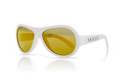 Attēls no Akcija! SHADEZ Classic White Junior bērnu saulesbrilles, 3-7 gadi