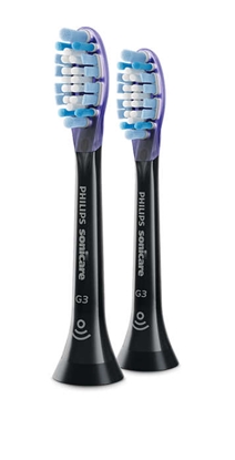 Obrazek Akcija! Sonicare G3 Premium Gum Care Standard zobu birstes uzgalis, 2gab,melna