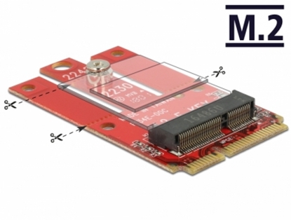 Attēls no Delock Adapter Mini PCIe > M.2 Key E slot