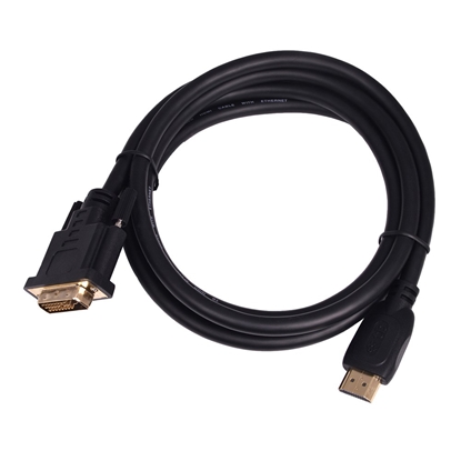 Attēls no Kabel HDMI - DVI 1.8m DVI 24+1, pozłacany
