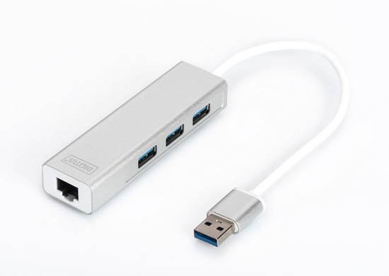 Picture of Digitus USB 3.0 3-Port Hub & Gigabit LAN Adapter