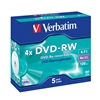 Picture of 1x5 Verbatim DVD-RW 4,7GB 4x Speed, Jewel Case